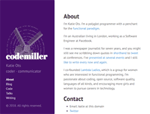 Tablet Screenshot of codemiller.com